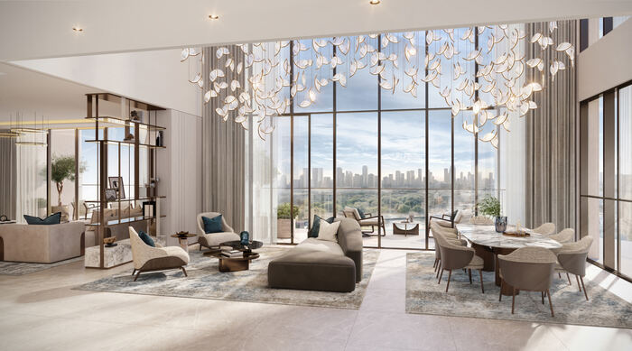 Branch Chandelier, Double-Height Living — design inspiration, not a Crownstone project photo