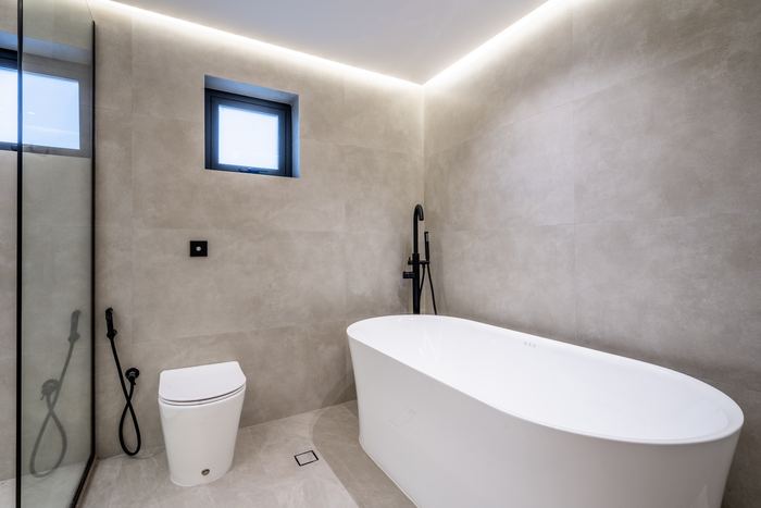 Freestanding Tub &mdash; completed Crownstone villa renovation, Dubai