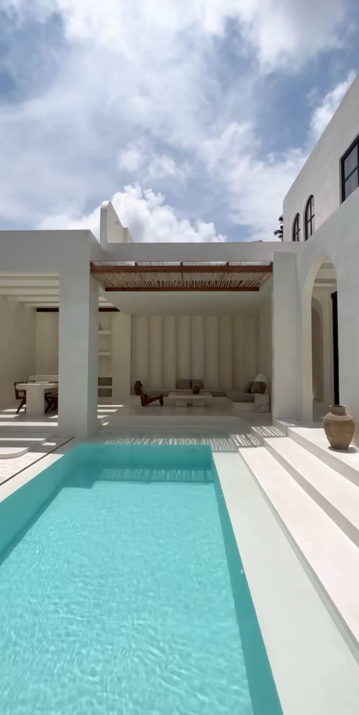 Lap Pool & Pergola by Day &mdash; completed Crownstone villa renovation, Dubai