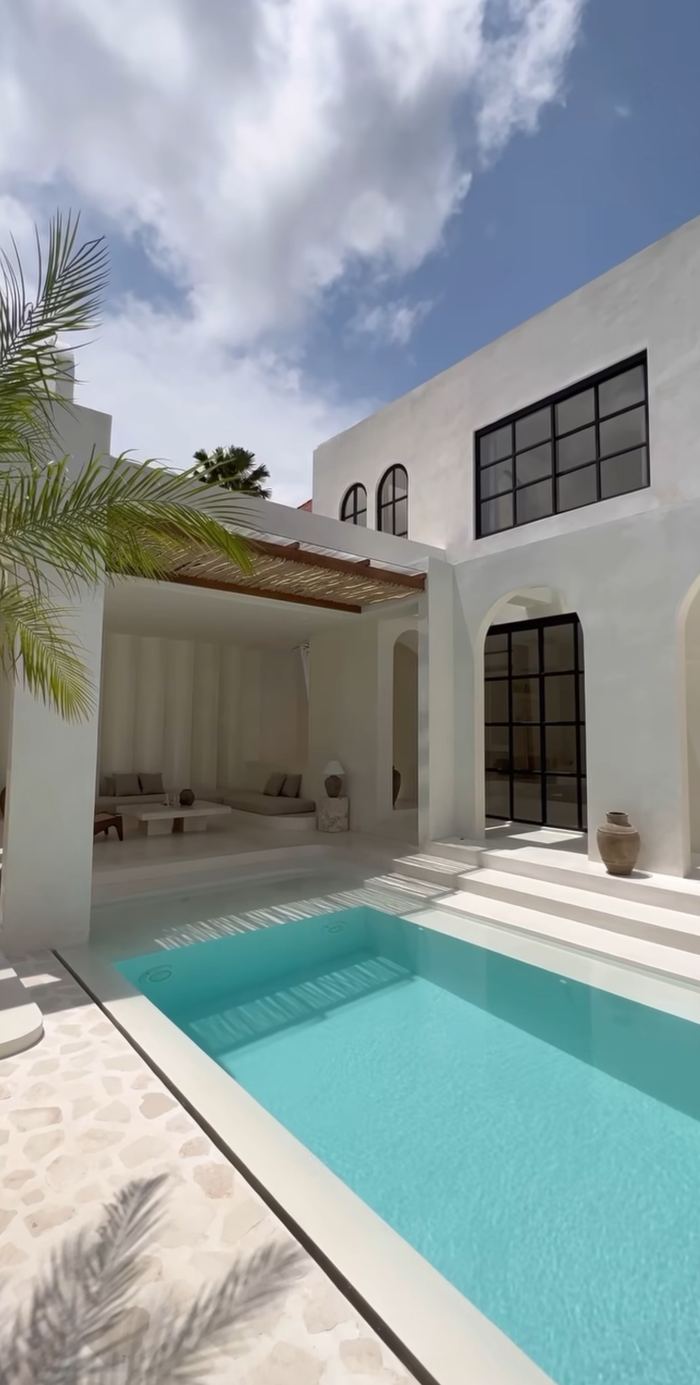 Pool & Exterior by Day &mdash; completed Crownstone villa renovation, Dubai